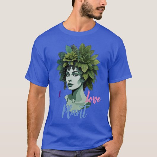 Ik hou van plant t-shirt (Voorkant)