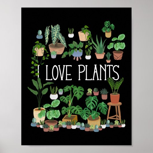 Ik hou van Planten Poster (Voorkant)