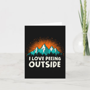 Ik hou van plassen buiten Camping Humor Mountain H Kaart