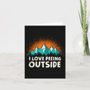 Ik hou van plassen buiten Camping Humor Mountain H Kaart