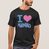 Ik hou van Plinko hart grappig Gezegde T-shirt (Voorkant)