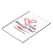 Ik hou van Plumpy'Nut notebook Notitieboek (Linkerzijde)