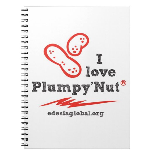 Ik hou van Plumpy'Nut notebook Notitieboek (Voorkant)