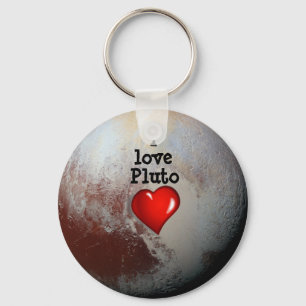 Ik hou van Pluto Red hart Sleutelhanger