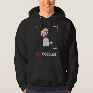 Ik hou van poedels hoodie