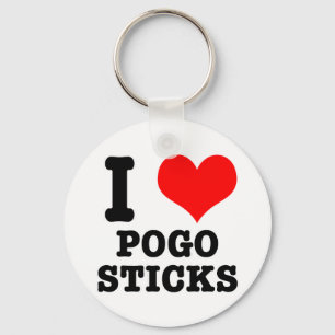 IK HOU VAN POGO STOKKEN SLEUTELHANGER