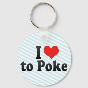 Ik hou van Poke Sleutelhanger