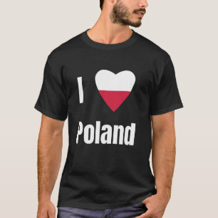 Ik hou van polen t-shirt