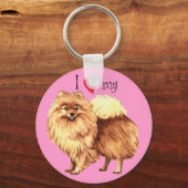 Ik hou van Pommeren Sleutelhanger (Voorkant)