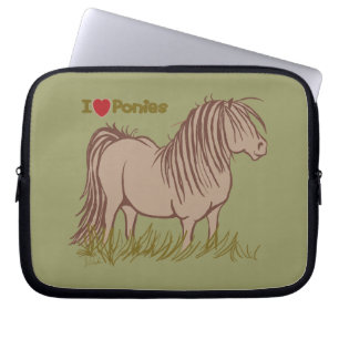 Ik hou van Ponies Laptop Sleeve