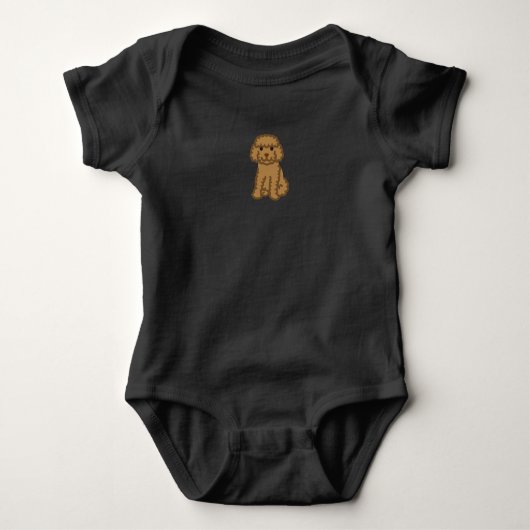 Ik hou van Poodles - Poodle Romper (Voorkant)