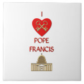 Ik hou van Pope Francis Tegeltje (Voorkant)