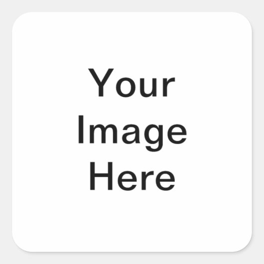 IK HOU VAN PORKCHOP. VIERKANTE STICKER (Voorkant)