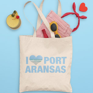 Ik hou van Port Aransas Mooie Texaanse strandvakan Tote Bag