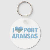 Ik hou van Port Aransas Sleutelhanger (Achterkant)