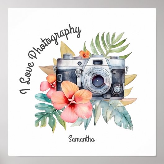 Ik hou van poster voor fotografie (Voorkant)