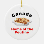 Ik hou van poutine keramisch ornament (Achterkant)