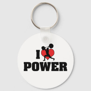 Ik Hou Van Power Sleutelhanger