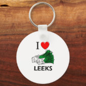 Ik hou van prei sleutelhanger (Voorkant)
