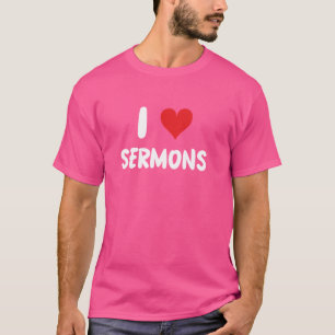 Ik hou van preken - Kerk geestelijkheid Pastor Pri T-shirt