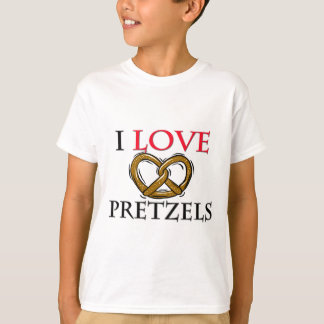 Ik hou van pretzels t-shirt
