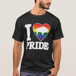IK HOU VAN PRIDE Buffalo NY LGBTQ mooie regenboog T-shirt