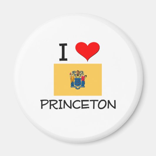 Ik hou van Princeton New Jersey Magneet (Voorkant)