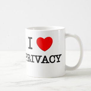 Ik hou van privacy koffiemok