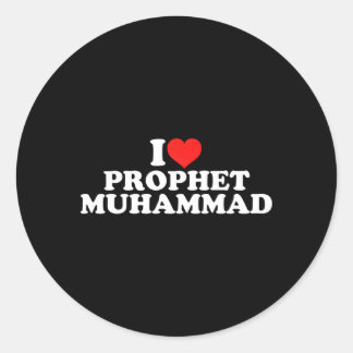 Ik hou van profeet Mohammed Ronde Sticker