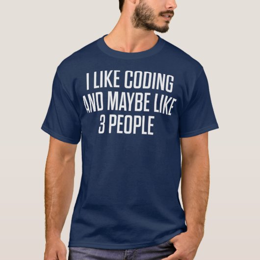 Ik hou van programmeren Gifts Coders T T-shirt (Voorkant)