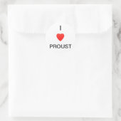 Ik hou van Proust Ronde Sticker (Tas)