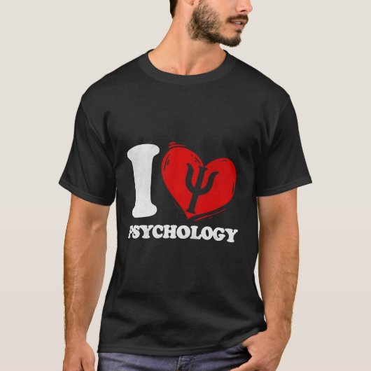Ik hou van psycholoog t-shirt (Voorkant)