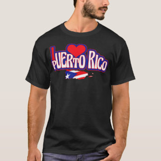 Ik hou van Puerto Rico-ontwerp T-shirt