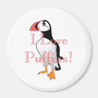 Ik hou van Puffins! Magneet