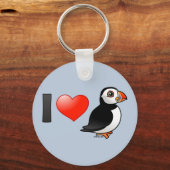 Ik hou van Puffins Sleutelhanger (Voorkant)