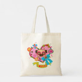 Ik hou van Pugs! Boodschappentas Tote Bag (Achterkant)