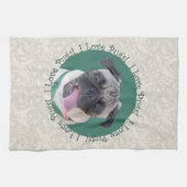 Ik hou van Pugs! Theedoek (Horizontaal)