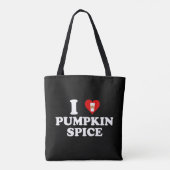 Ik hou van Pumpkin Spice Draagtas (Achterkant)