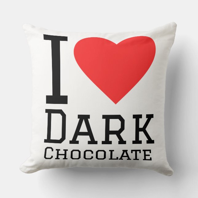 Ik hou van pure chocolade  kussen (Voorkant)