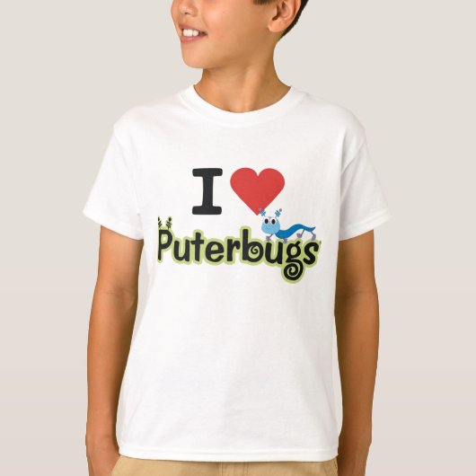 Ik hou van Puterbugs T-shirt (Voorkant)