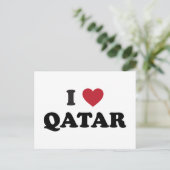 Ik hou van Qatar Briefkaart (Staand voorkant)