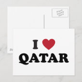 Ik hou van Qatar Briefkaart (Voorkant / Achterkant)