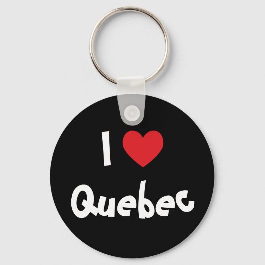Ik hou van Quebec Sleutelhanger (Voorkant)