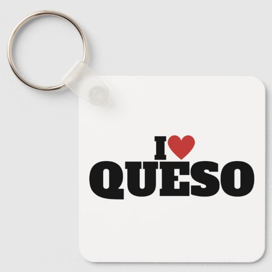 Ik hou van Queso Sleutelhanger (Voorkant)