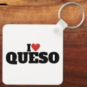 Ik hou van Queso Sleutelhanger (Achterkant)