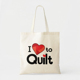 Ik hou van quilten tas – Quilters dagelijkse tas