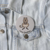 Ik hou van QUOKKAS - Marsupial - Aussie - Ronde Button 7,6 Cm (In situ)