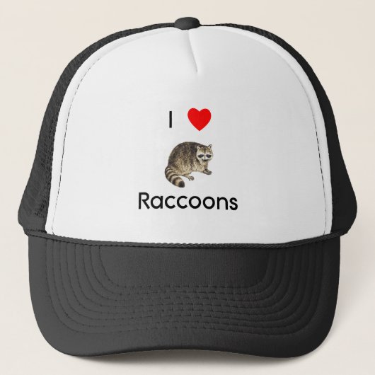 Ik hou van raccoons Pet (Voorkant)
