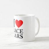 Ik hou van raceauto's koffiemok (Voorkant rechts)