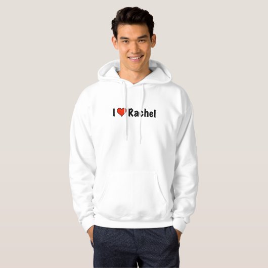 Ik hou van Rachel Hoodie (Voorkant volledig)